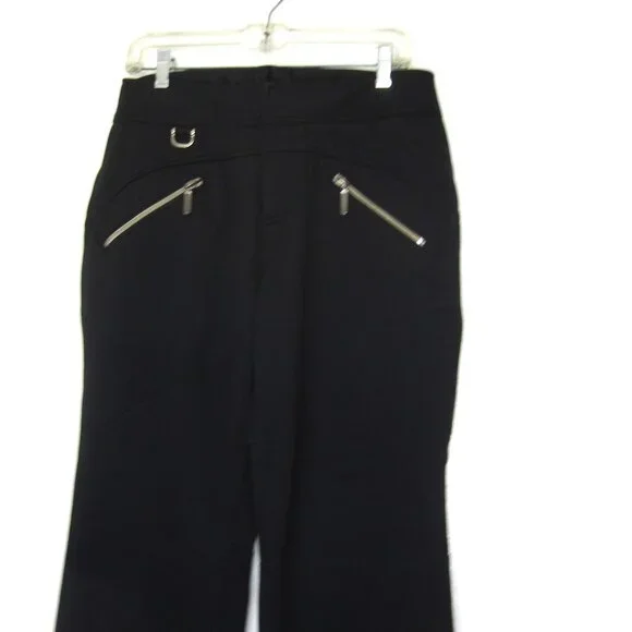 Athleta Womens Size 8T 8 Tall Black Ski Snowboard Pants Fleece Lined Fall Line